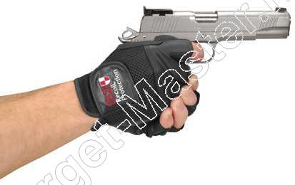 PAST  -  Schiet Handschoenen  -  PROFESSIONAL HANDGUN GLOVES  -  maat   Medium